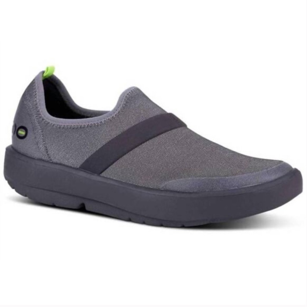 OOFOS OOmg Fibre Low Sports Slip On Recovery Shoes‎ Womens 11 Black Gray